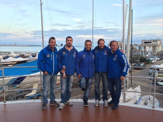 L'equipaggio de La Superba, Ignazio Bonanno, Simone Scontrino, Alfredo Branciforte, Francesco Picaro e Vincenzo Vano