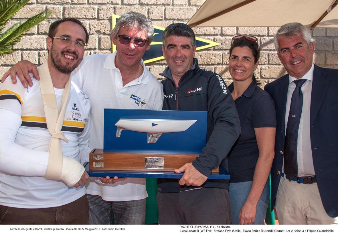 Lo Yacht Club Parma, vincitore dello YC Challenge Trophy Bruno Calandriello, foto Taccola