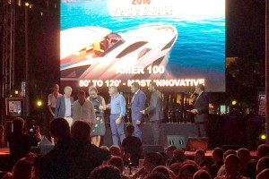 La premiazione degli World Yachts Trophies 2016, dove l'Amer 100 si è aggiudicato il premio come 'Most Innovative Yacht' dell'anno