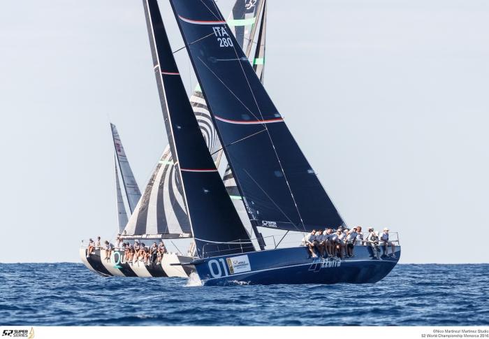 Azzurra sailing the coastal race