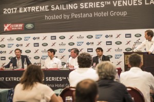 La conferenza stampa delle Extreme Sailing Series 2017, oggi a Lisbona