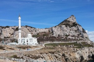 Trinity Lighthouse, il faro di Europa Point a Gibilterra, estremità meridionale del continente europeo