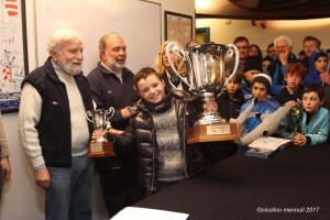 La premiazione del cadetto Manuel Scacciati Primazona Winter Contest