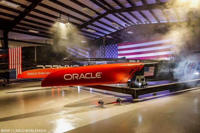 ORACLE TEAM USA reveal its new America’s Cup Class boat, “17”