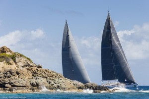 Selene and Stay Calm, Maxi Division, Rolex Swan Cup Caribbean 2017
