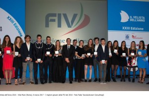 Gli atleti juniores della FIV premiati ieri sera dal presidente Francesco Ettorre