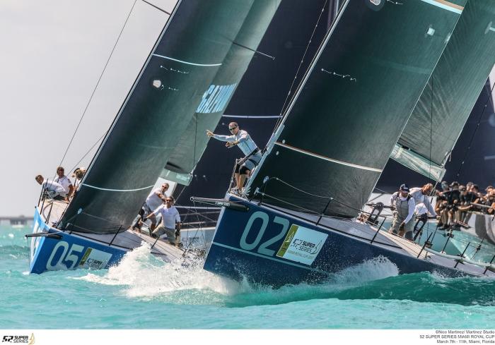 Azzurra is at the lead in the provisional results of the 2017 52 Super Series