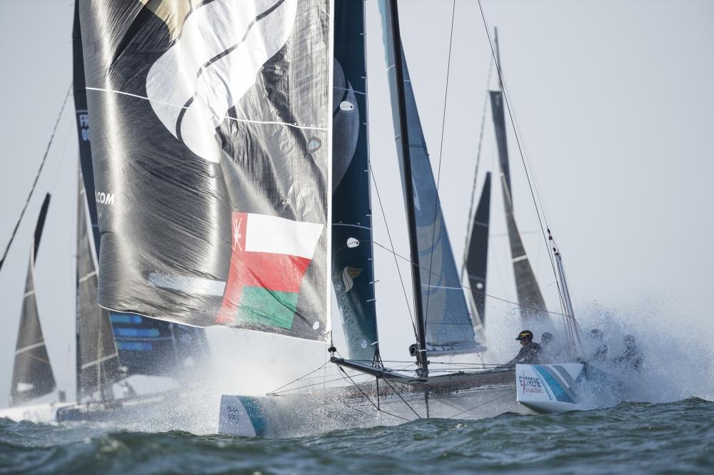 Strong start for Team Oman Air in thrilling Extreme Sailing Series opener in Muscat