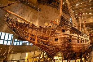 La nave da guerra Vasa, del 1628, recuperata e conservata in un museo a Stoccolma