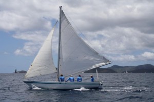 First place for Esmie skippered by Brian Duff in the VP Bank Tortola Sloop Spring Challenge