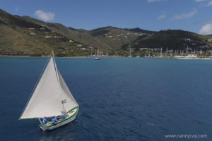 Enjoying racing the Tortola sloop, Youth Instructor, Governor John S Duncan OBE and Head of Banking, VP Bank