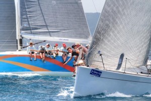 A great way to spend April Fools' Day! Out on the water with the BVI Spring Regatta - Action on the C&C 30 course  
© BVISR/www.ingridabery.com