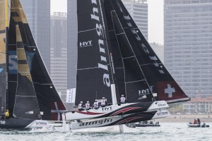 Alinghi vince l'Act 2 delle Extreme Sailing Series 2017 a Qingdao in Cina