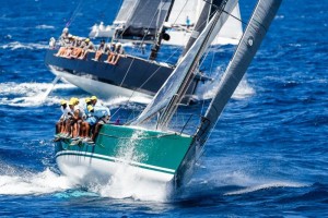 Sir Hugh Bailey has been racing at Antigua Sailing Week for 50 years. This time in his new yacht, Farr 45, Rebel-B 
© Paul Wyeth/pwpictures.com