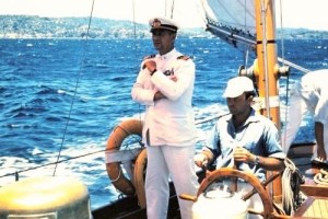 Agostino Straulino al comando del Corsaro II alla Transpac del 1961