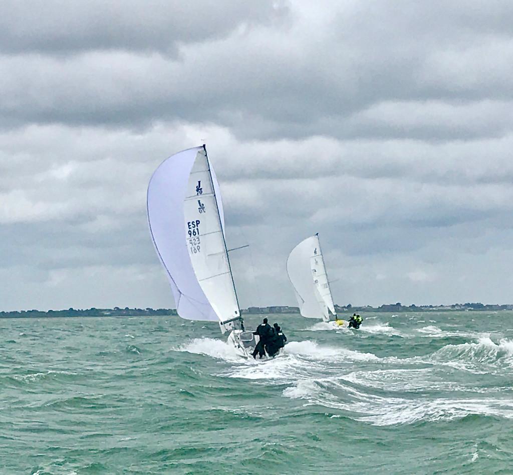 Force 8 gale blowing in the English Channel, and 23-30 knots of westerly breeze across the race course. (Key Yachting/Louay Habib)