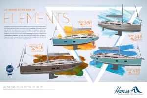 I quattro nuovi yacht firmati Hanse: Hanse 348, Hanse 388, Hanse 418 e Hanse 548