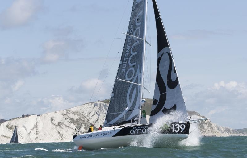 Oman Sail team celebrate top five Fastnet Race finish in competitive Class 40 division