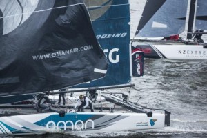 Oman Air extend their lead over Extreme Sailing Series rivals in Hamburg
