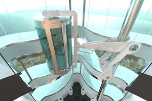 Lift Emotion introduces new robot arm elevator concept at the Monaco Yacht Show