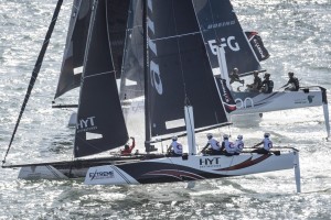 Day three thriller sees SAP Extreme Sailing Team go top in San Diego