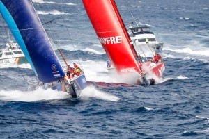 Intensity and action at the highest level as the Volvo Ocean Race fleet takes the Leg 1 start