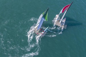 After a day of very little wind at the 2017 Match Racing World Championship, the breeze kicked in for the final hour before sunset and the drama unfolded