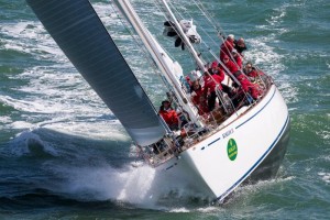 Concours d'Élegance in RORC Race, awarded to Patrick Broughton's S & S 73 Classic, Kialoa II