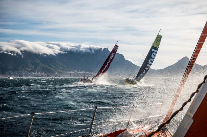 Cape Town and the iconic Table Mountain have played host to all but two editions of the Volvo Ocean Race, dating back to 1973. Photo by Amory Ross/Team Alvimedica/Volvo Ocean Race