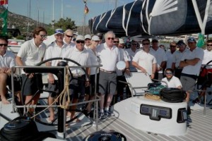 George David and the crew of 2016 IMA Boat of the Year, Rambler 88
