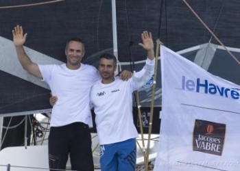 Transat Jacques Vabre, Giancarlo Pedote and Fabrice Amedeo are 12nd