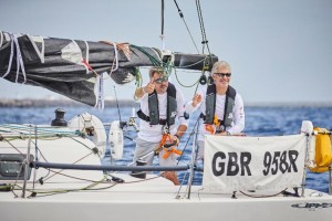 Richard Palmer and Rupert Holmes on Jangada - provisional leader of IRC Two and IRC Two Handed © RORC/James Mitchell