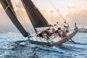 Teasing Machine complete the 2017 RORC Transatlantic Race in Grenada The French team lead the race overall after IRC time correction. © RORC/Arthur Daniel