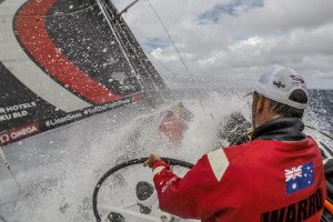 Following a dramatic man overboard recovery on Sunday, Sun Hung Kai/Scallywag retain their lead in the race to Hong Kong