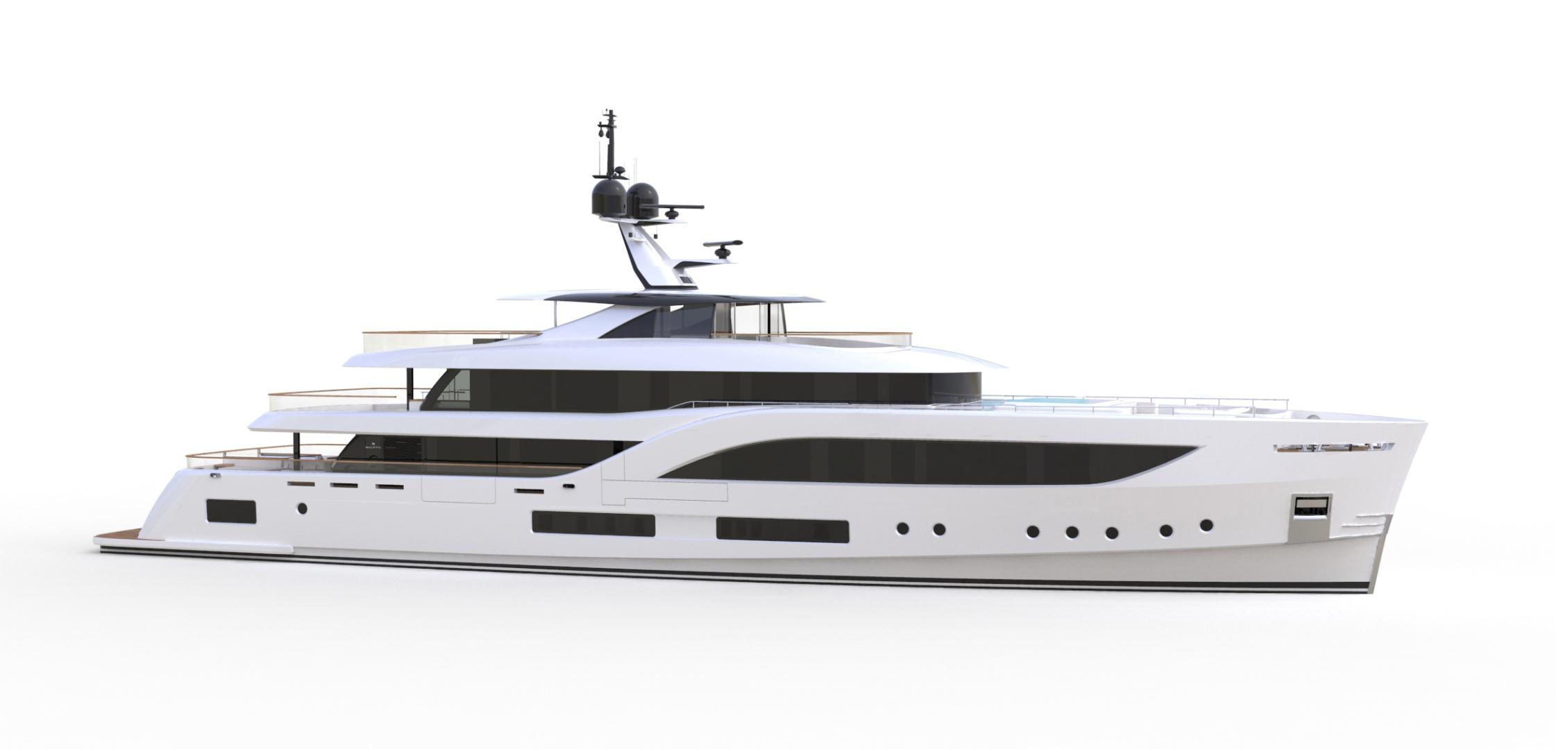 Baglietto reveals first image of the new 54m hull #10231