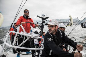Volvo Ocean Race, Hong Kong stopover. Practice Race on board Dongfeng