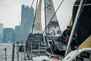 Volvo Ocean Race, Hong Kong Stopover, Practice Race on board Brunel