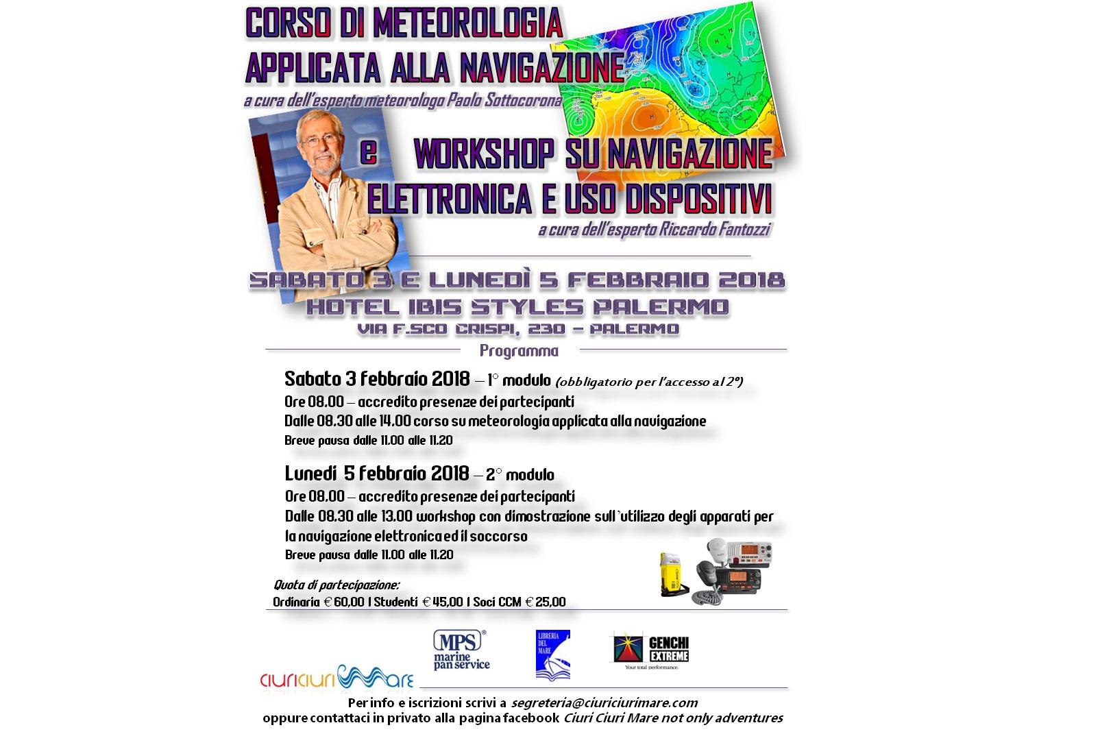 Locandina corso meteo e workshop