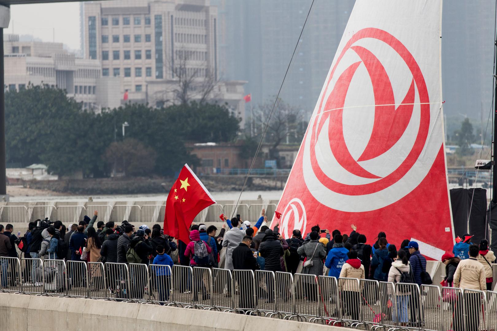 The Chinese Dongfeng Race Team in Guangzhou, China