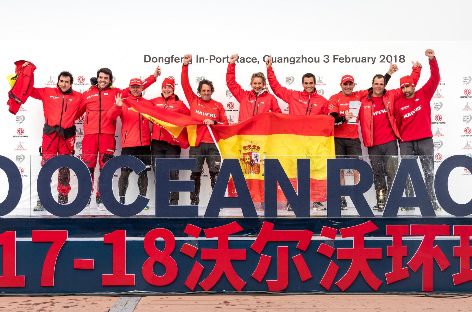 Victory today for the Mapfre, in the Guangzhou in-port race