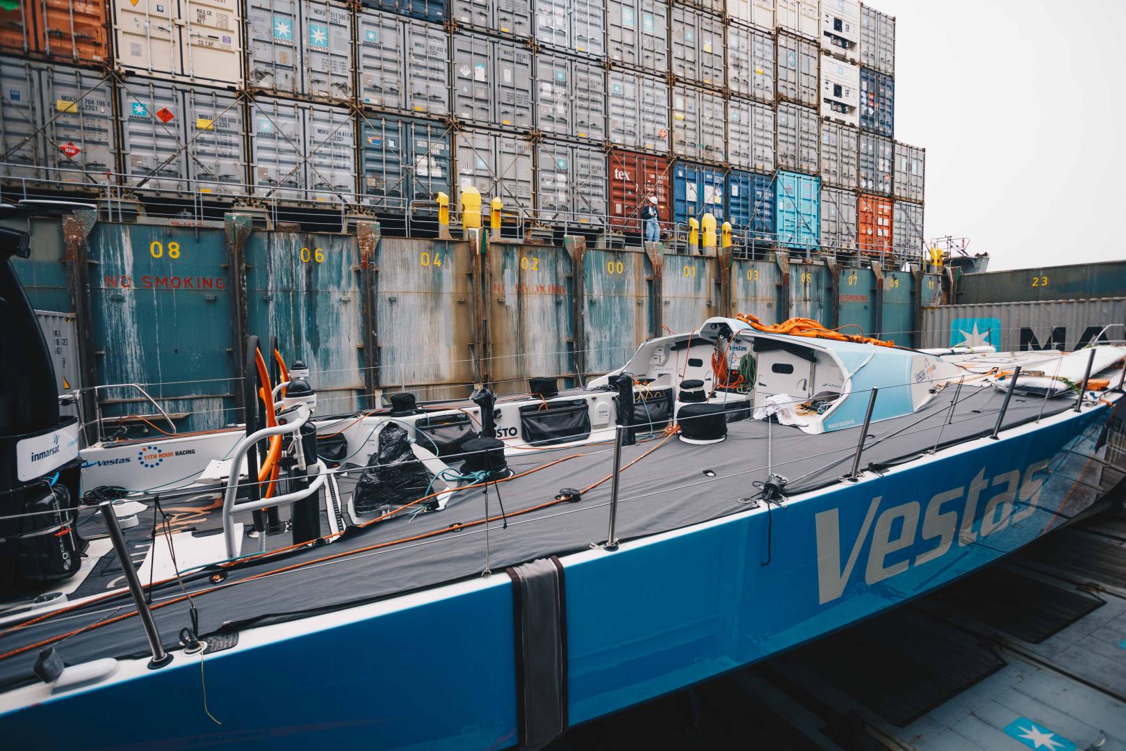 Vestas 11th Huor Racing ha confermato che non sarà possibile unirsi alla flotta per la Leg 6. La barca è su un cargo a Hong Kong per essere trasportata ad Auckland