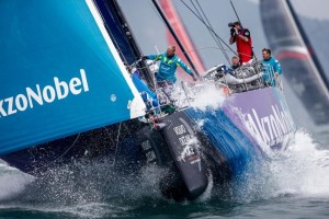 Volvo Ocean Race, Team AkzoNobel leads fleet out of Hong Kong