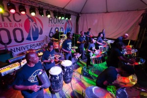 Panache Steel Orchestra set the tone for the evening and got competitors into a party mood © RORC/Arthur Daniel