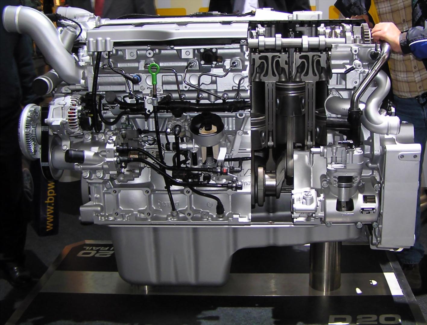 Un moderno motore diesel dotato di tecnologia Common-Rail