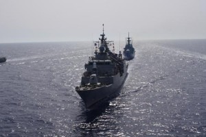 La Fregata Euro in navigazione