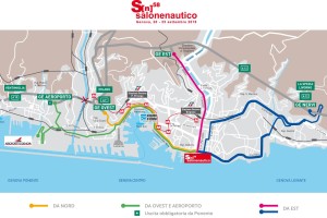 Mappa Viabilità di Genova per il Salone Nautico 2018