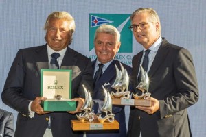 Massimiliano Florio, Southern Wind 82 Grande Orazio owner, winner Maxi  Division - Maxi Yacht Rolex Cup & Rolex Maxi 72 World Championship 2018. Photo Credit: Rolex/Borlenghi
