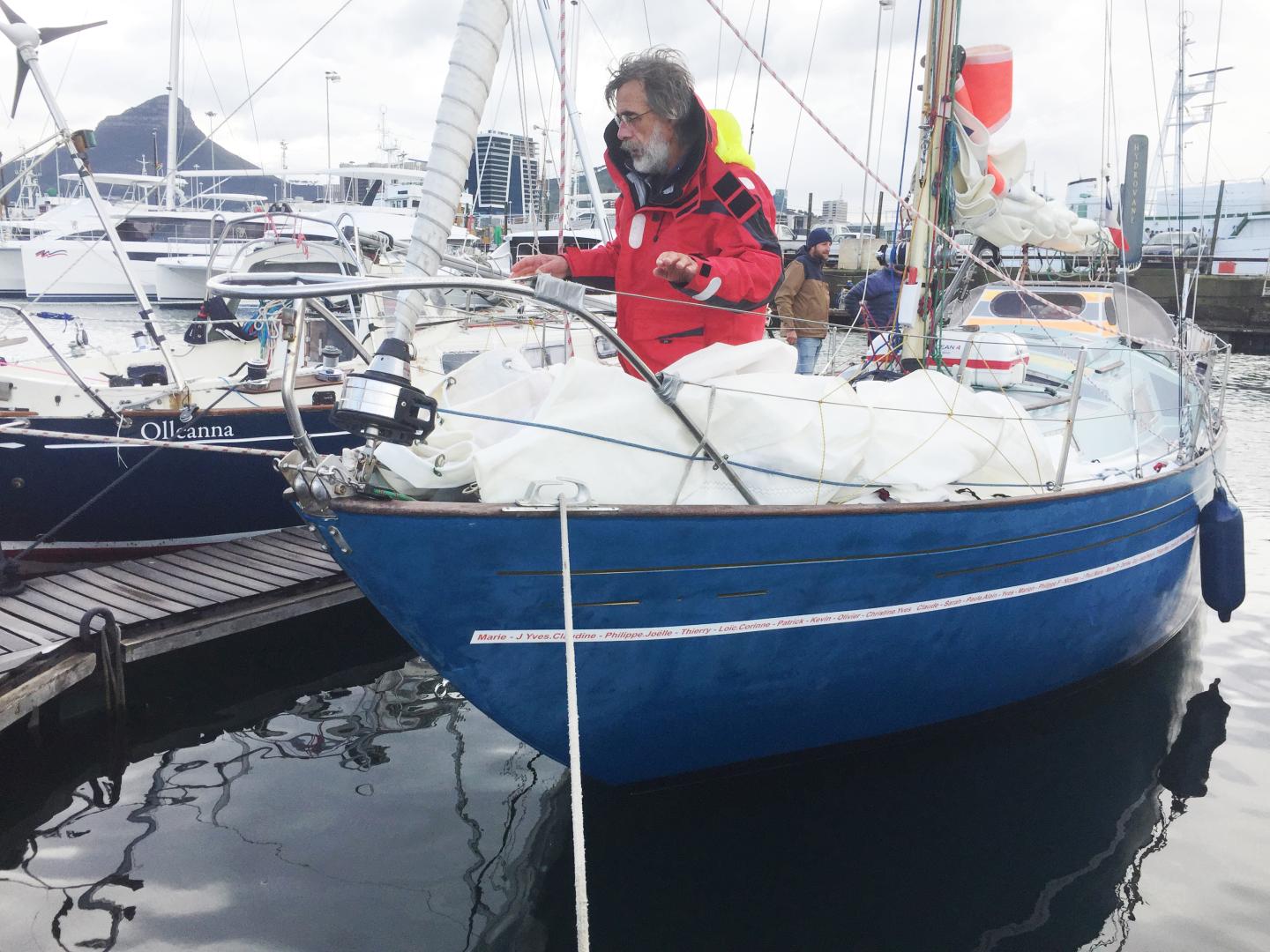 Loïc Lepage, arrived in Cape Town last Saturday and is now in the Chichester Class