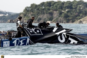 Realteam dismasted while leading today's opening race. No one was injured