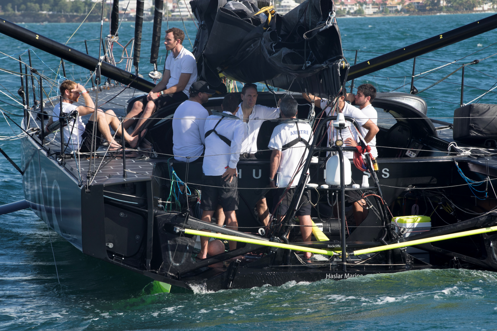 The jury joined Thomson on board to hand him his penalty (Image credit: Alexis Courcoux)